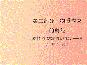 山西省2019屆中考化學復(fù)習 課時3 構(gòu)成物質(zhì)的基本微?！肿?、原子、離子課件.ppt