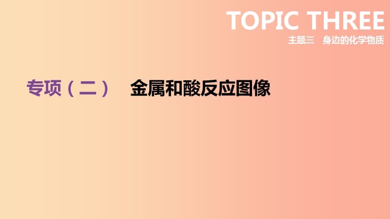 北京市2019年中考化学总复习 专项02 金属和酸反应图像课件.ppt_第1页