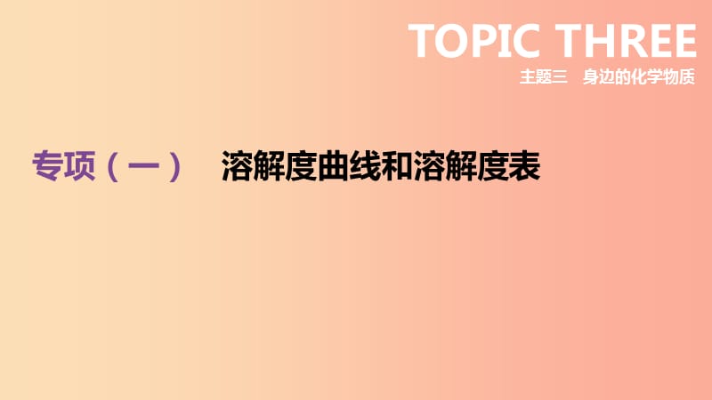 北京市2019年中考化學(xué)總復(fù)習(xí) 專項(xiàng)01 溶解度曲線和溶解度表課件.ppt_第1頁