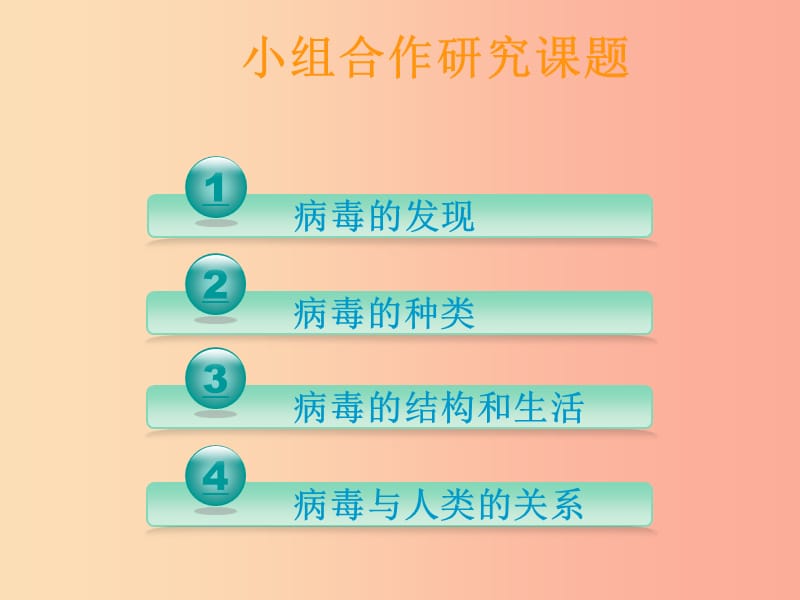 吉林省长春市七年级生物上册 第三单元 第四章《没有细胞结构的微小生物—病毒》课件 新人教版.ppt_第3页