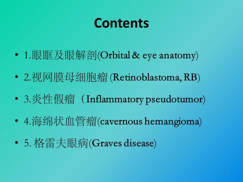 常见眶内肿瘤影像诊断与鉴别诊断ppt课件_第2页