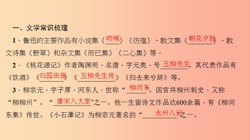 八年级语文下册 期末专题复习四 文学文化常识与名著阅读课件 新人教版.ppt_第2页