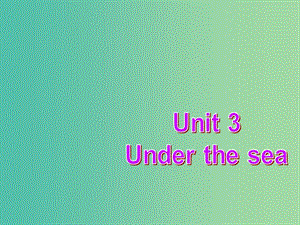 高中英語復(fù)習(xí) Unit 3 Under the sea課件 新人教版選修7.ppt