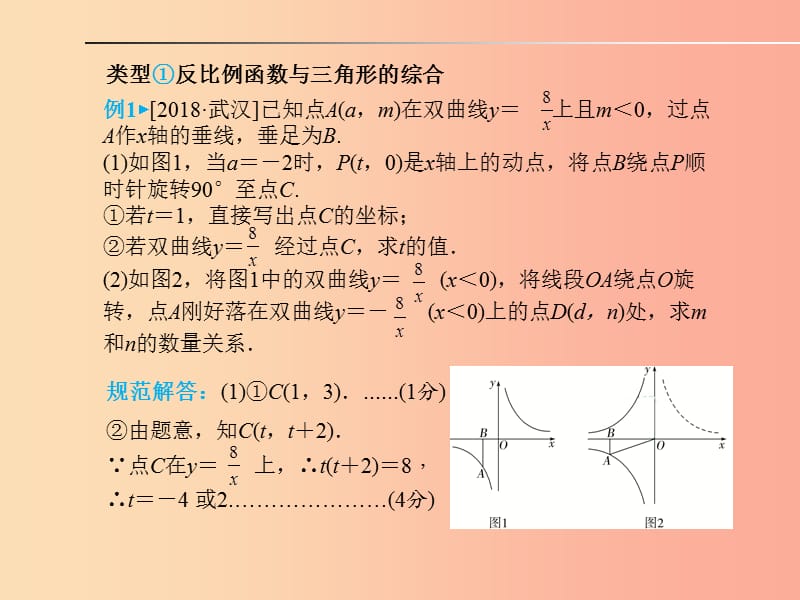 山东省2019年中考数学 题型专题复习 题型3 反比例函数与几何图形综合题课件.ppt_第2页