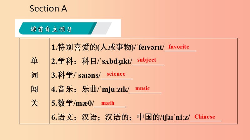 2019年秋七年级英语上册Unit9MyfavoritesubjectisscienceSectionA课件新版人教新目标版.ppt_第3页