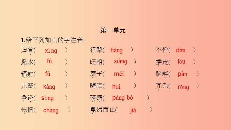 八年级语文下册 期末专题复习一 语音与汉字习题课件 新人教版.ppt_第2页