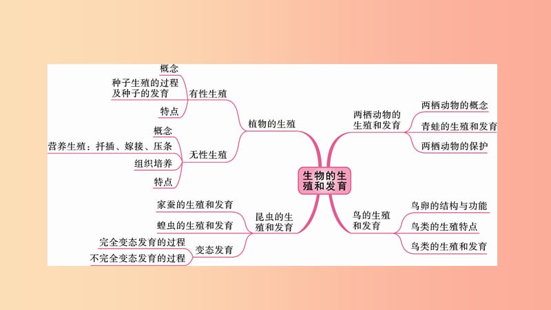 2019中考生物总复习第一部分基醇点巩固第七单元生物圈中生命的延续和发展第一章生物的生殖和发育课件.ppt_第2页