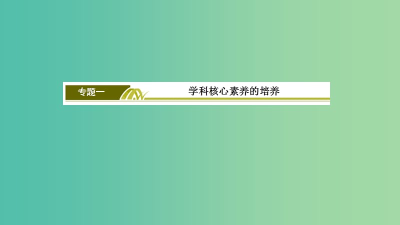 2019年高考地理大二轮复习 专题一 学科核心素养的培养课件.ppt_第2页