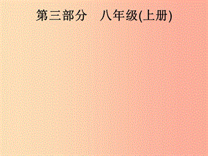 安徽省2019年中考道德與法治總復習 第一編 知識方法固基 第三部分 八上 第一單元 走進社會生活.ppt