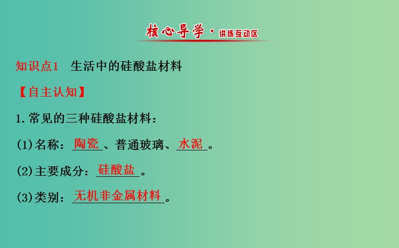 高中化学 3.2功能各异的无机非金属材料课件 苏教版选修1.ppt_第2页