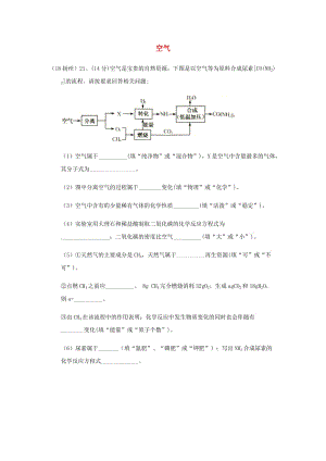 中考化學真題分類匯編 2 我們身邊的物質(zhì) 考點8 空氣 5 綜合 工業(yè)流程圖.doc