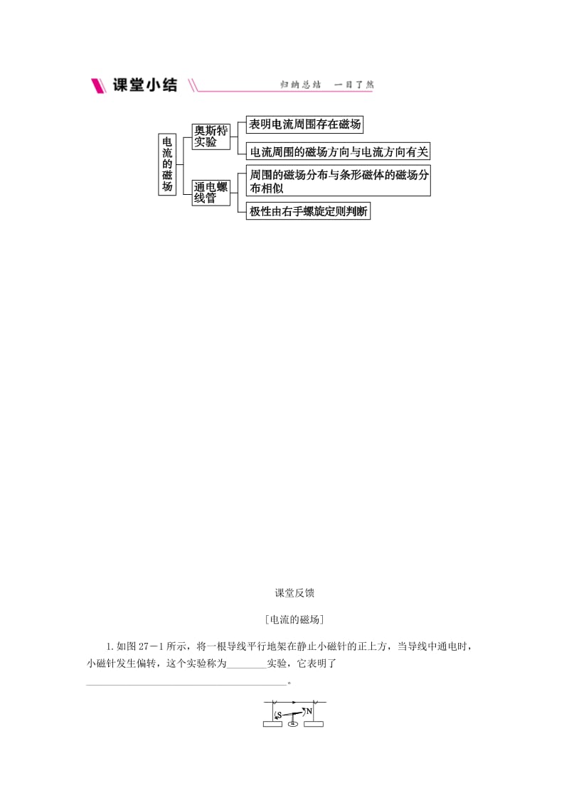 九年级物理全册 14.3电流的磁场练习（新版）北师大版.doc_第3页