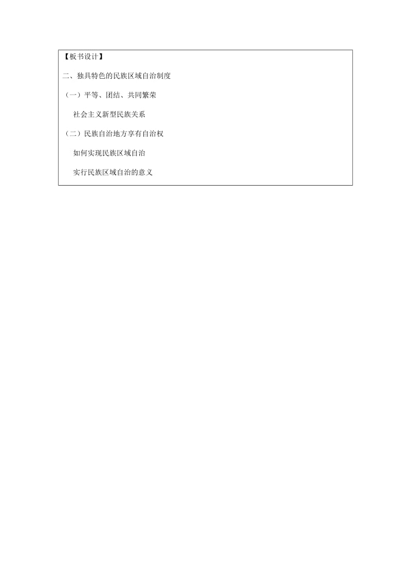 九年级政治全册 第2单元 五星红旗我为你骄傲 第五课 人民当家作主 第2框 独具特色民族区域自治教案 鲁教版.doc_第3页