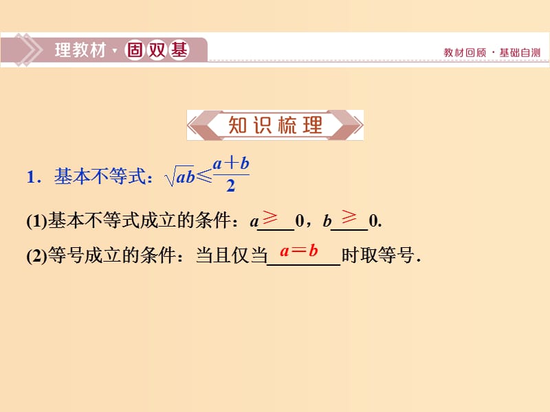 （江苏专用）2020版高考数学大一轮复习 第六章 不等式、推理与证明 3 第3讲 基本不等式课件 文.ppt_第2页