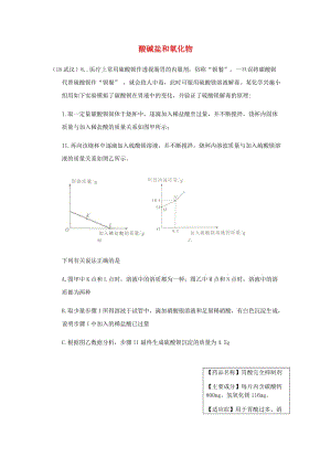 中考化學(xué)真題分類匯編 2 我們身邊的物質(zhì) 考點(diǎn)14 酸堿鹽和氧化物 6化學(xué)反應(yīng) 信息分析題.doc