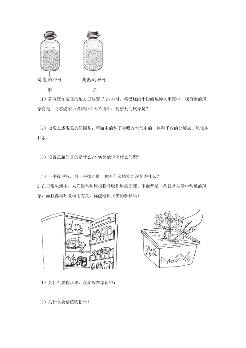 七年级生物上册 3.4《绿色植物是生物圈中有机物的制造者》同步练习2 （新版）新人教版.doc_第2页