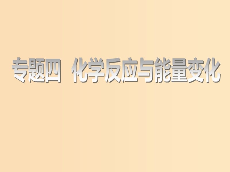 （江苏专版）2020版高考化学一轮复习 专题四 第十五讲 化学反应中的热效应课件.ppt_第1页