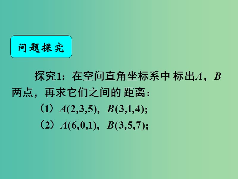 高中數(shù)學(xué) 4.3.2空間兩點(diǎn)間的距離公式課件 新人教A版必修2.ppt_第1頁(yè)