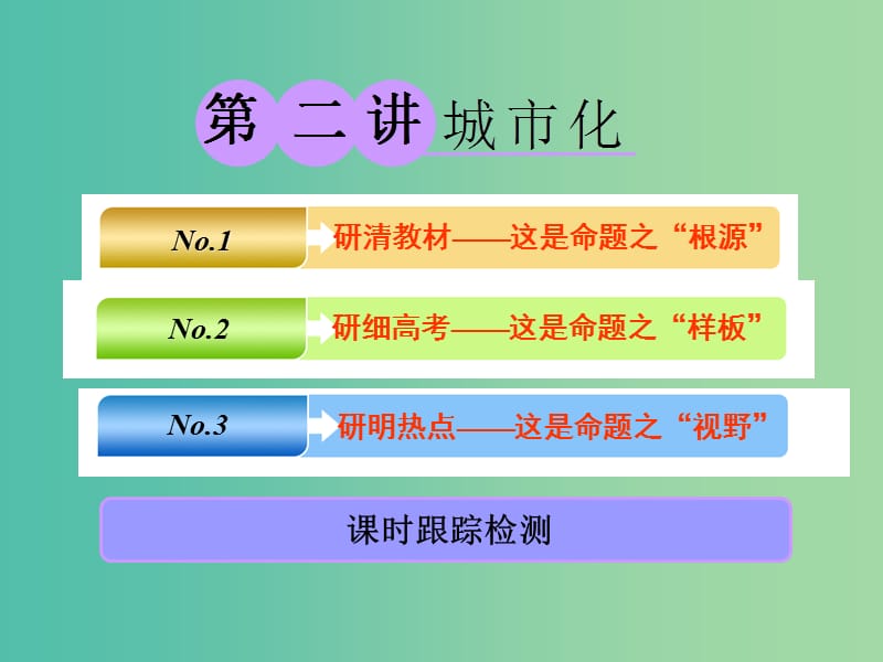 2019版高考地理一轮复习 第二部分 第二章 城市与城市化 第二讲 城市化课件.ppt_第1页