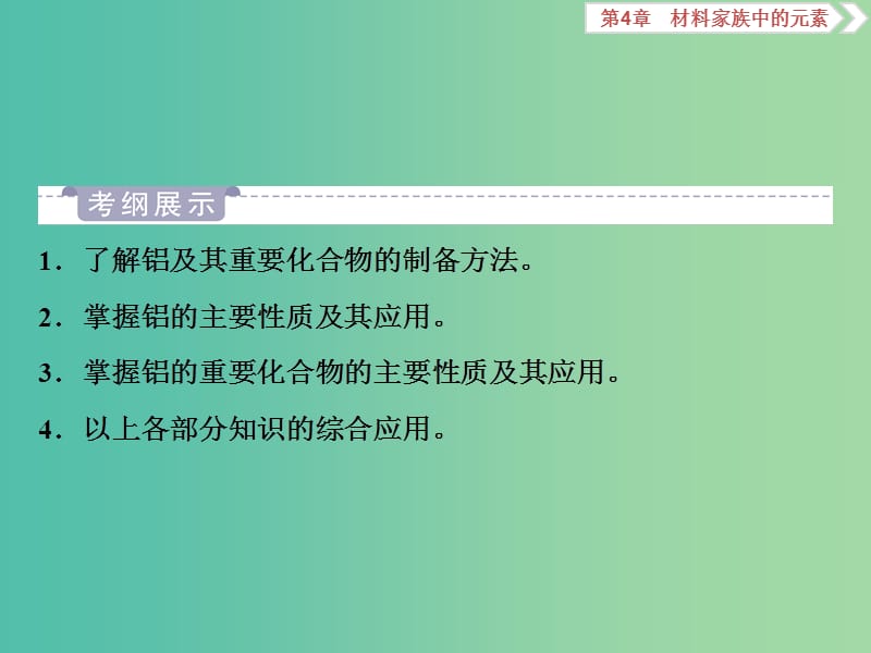 2020版高考化学大一轮复习第4章材料家族中的元素3第2节铝及其化合物课件鲁科版.ppt_第2页