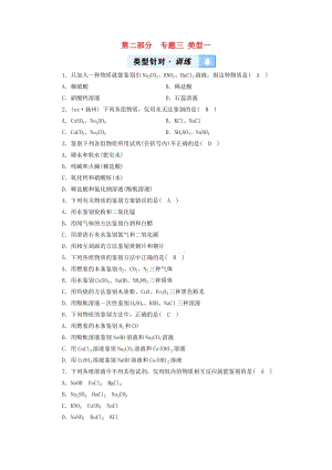 中考化學(xué) 第2部分 專題綜合強(qiáng)化 專題3 物質(zhì)的檢驗(yàn)、鑒別、除雜與共存 類型1 物質(zhì)的檢驗(yàn)與鑒別真題精練.doc