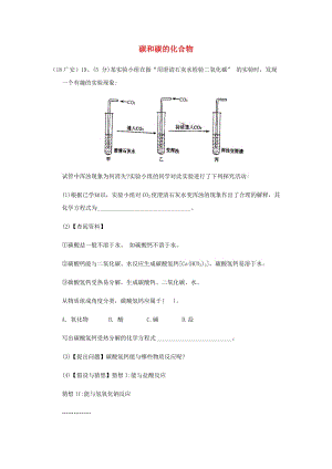 中考化學(xué)真題分類匯編 2 我們身邊的物質(zhì) 考點(diǎn)10 碳和碳的化合物 2 二氧化碳 1 性質(zhì)和用途 二氧化碳與石灰水反應(yīng).doc