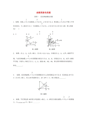 中考數(shù)學(xué)專題復(fù)習(xí)過關(guān)集訓(xùn) 函數(shù)圖象性質(zhì)題 類型一 反比例函數(shù)綜合題真題回顧 新人教版.doc