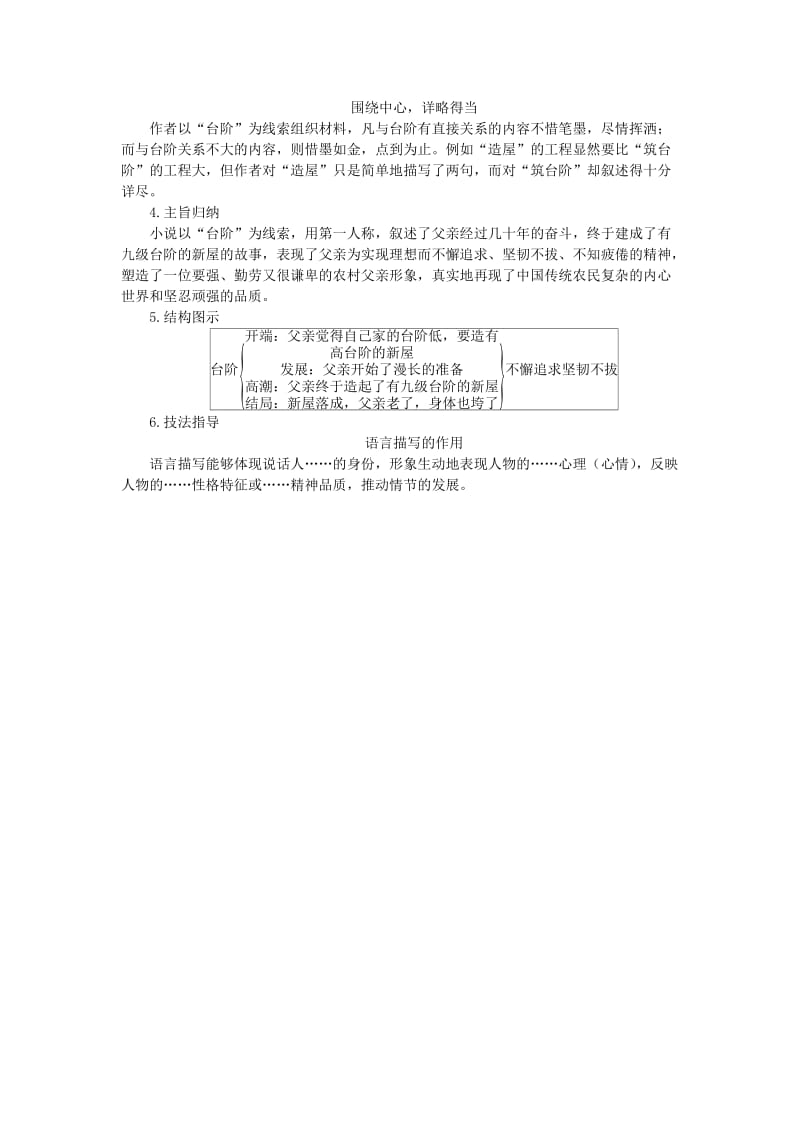 2019年春七年级语文下册 第三单元 凡人小事 11 台阶同步练习题 新人教版.doc_第2页