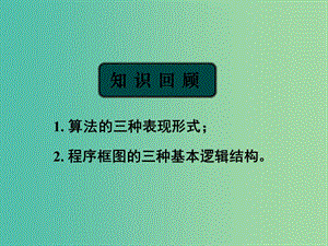 高中數(shù)學(xué) 1.2.1輸入語(yǔ)句、輸出語(yǔ)句和賦值語(yǔ)句課件 新人教A版必修3.ppt