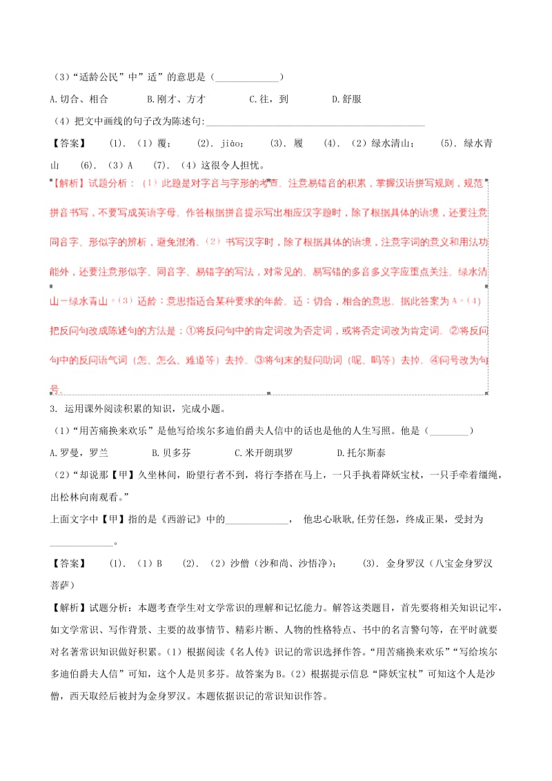 安徽省中考语文真题试题（含解析）.doc_第2页