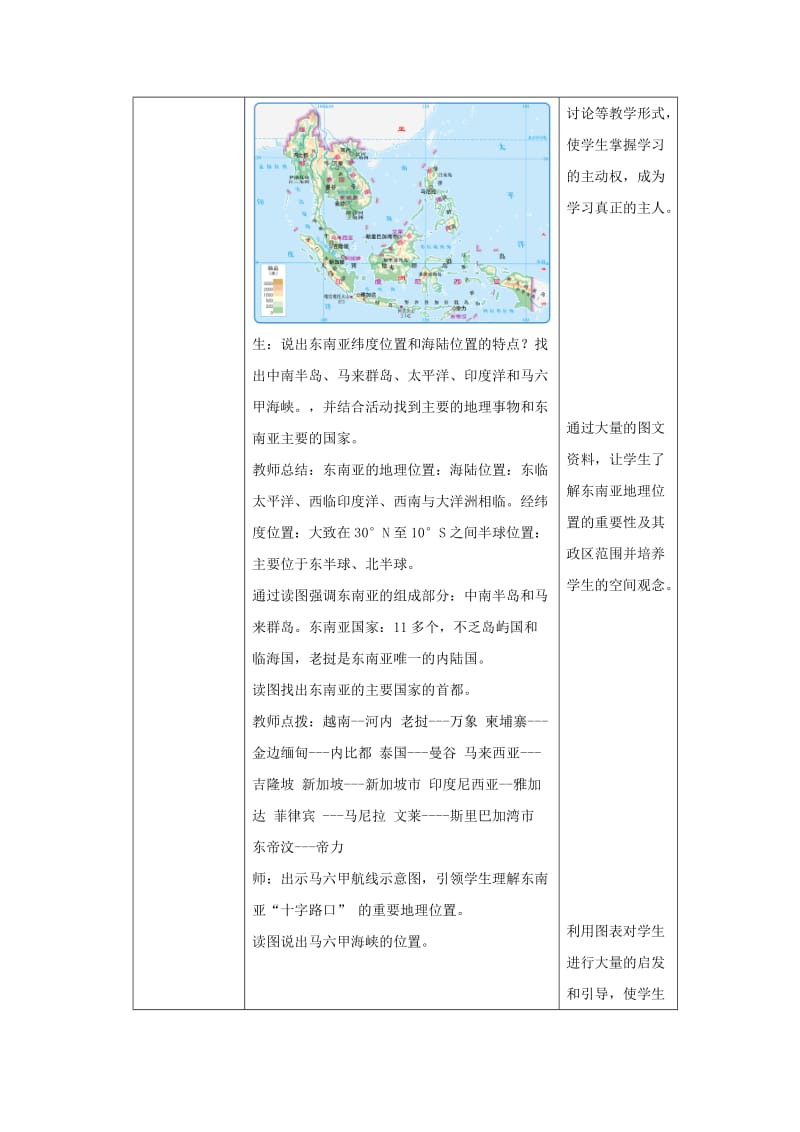 八年级地理下册 6.1 东南亚教案1 中图版.doc_第2页