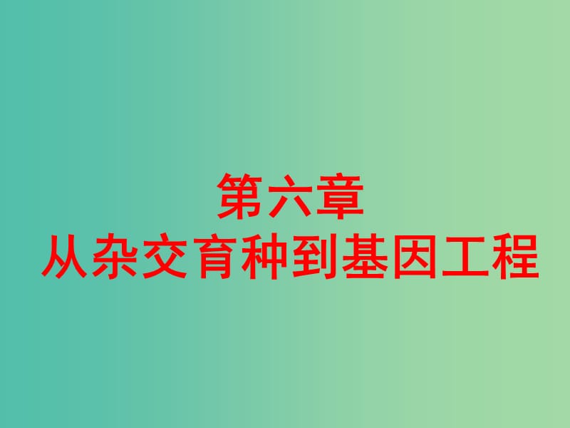 高中生物 6.2基因工程及其應(yīng)用課件 新人教版必修2.ppt_第1頁