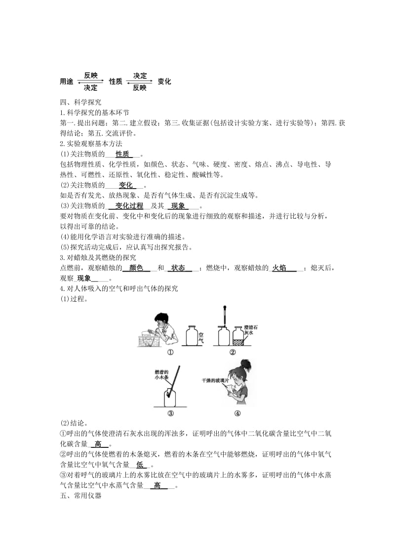 中考化学一轮复习 第一单元 走进化学世界试题.doc_第2页