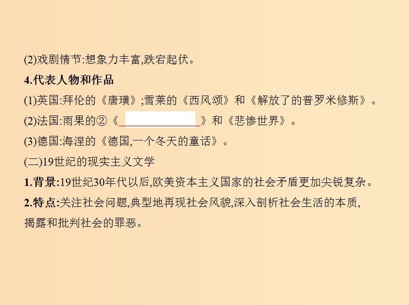 （江苏专版）2020版高考历史一轮总复习 第五部分 世界现代史 专题二十 19世纪以来的世界文学艺术课件.ppt_第3页