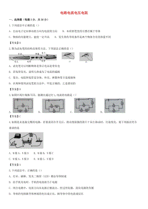 2019屆中考物理 第一輪 知識(shí)點(diǎn)復(fù)習(xí) 電路 電流 電壓 電阻.doc