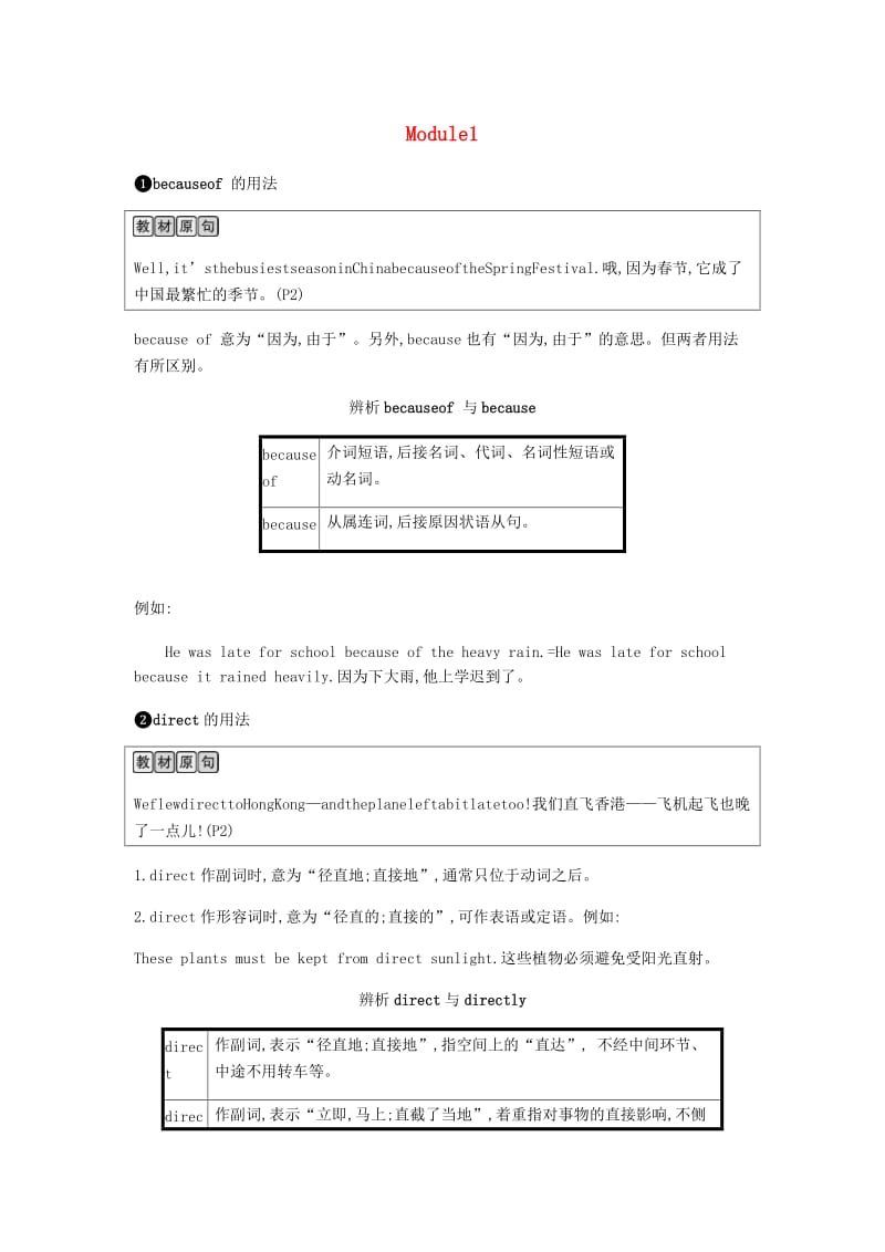 2019春九年级英语下册 Module 1 Travel课时内容精讲课时作业 （新版）外研版.doc_第1页