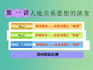 2019版高考地理一輪復(fù)習 第二部分 第六章 人類與地理環(huán)境的協(xié)調(diào)發(fā)展 第一講 人地關(guān)系思想的演變課件.ppt