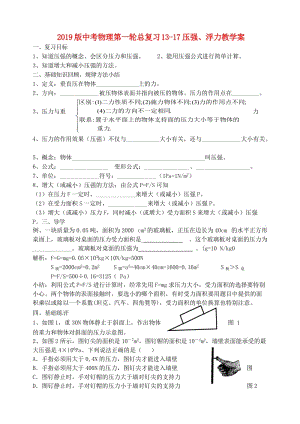 2019版中考物理第一輪總復(fù)習(xí) 13-17壓強(qiáng)、浮力教學(xué)案.doc