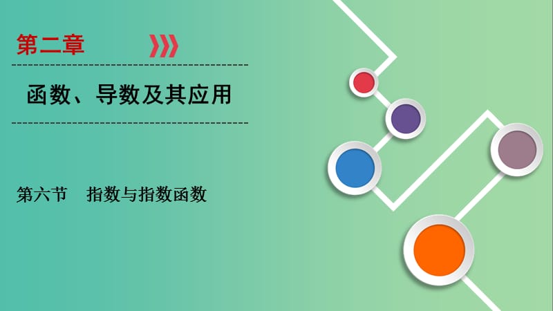 2020高考数学大一轮复习 第二章 函数、导数及其应用 第6节 指数与指数函数课件 文 新人教A版.ppt_第1页