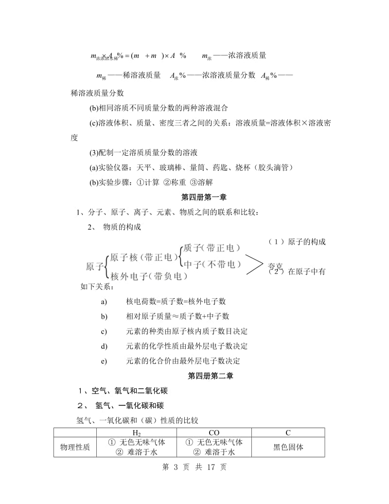 浙教版全册科学-化学知识点梳理.doc_第3页