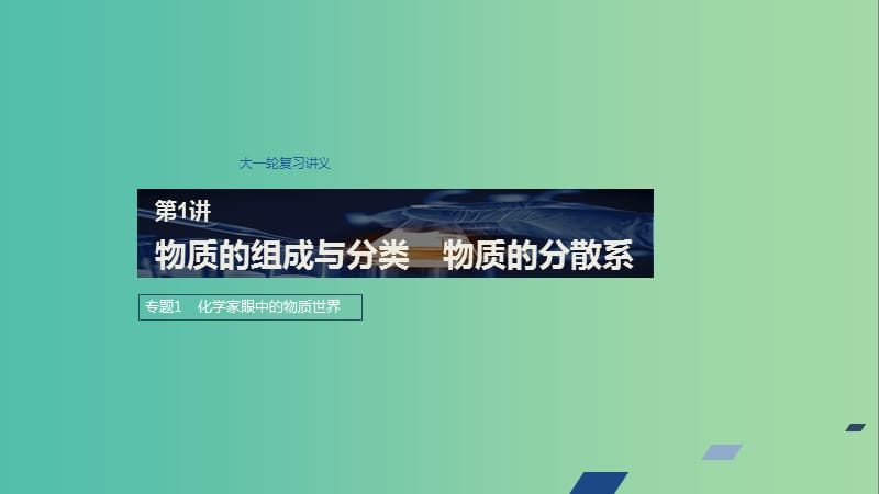 江蘇省2020版高考化學(xué)新增分大一輪復(fù)習(xí) 專題1 化學(xué)家眼中的物質(zhì)世界 第1講 物質(zhì)的組成與分類 物質(zhì)的分散系課件 蘇教版.ppt_第1頁(yè)