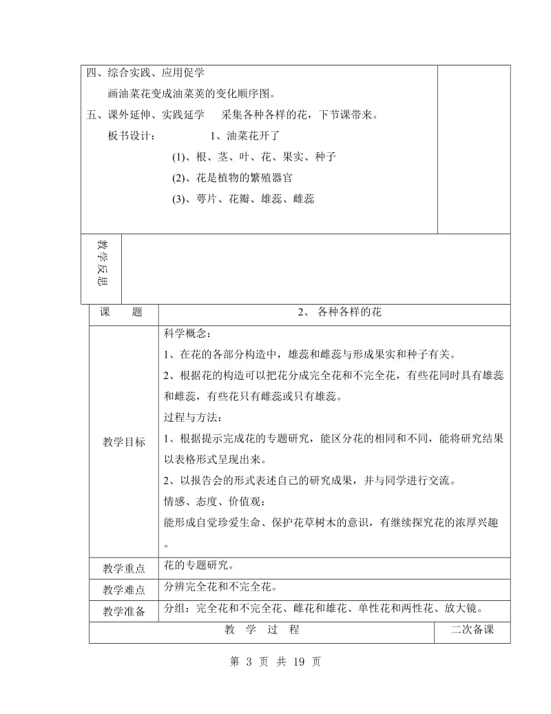 四年级科学下册第二单元单元教案.doc_第3页