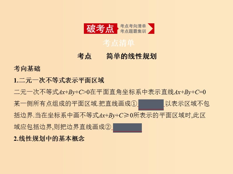 （浙江专用）2020版高考数学一轮总复习 专题7 不等式 7.3 简单的线性规划课件.ppt_第2页