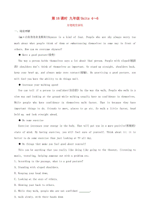 2019中考英語總復(fù)習(xí) 第一部分 第16課時(shí) 九全 Units 4-6習(xí)題（五四制）.doc