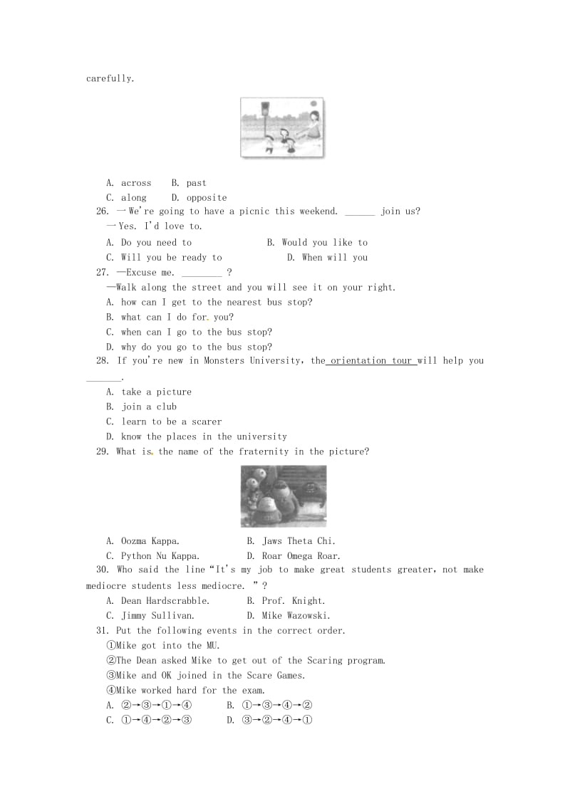 2019版七年级英语下学期期中试题人教新目标版 (I).doc_第3页