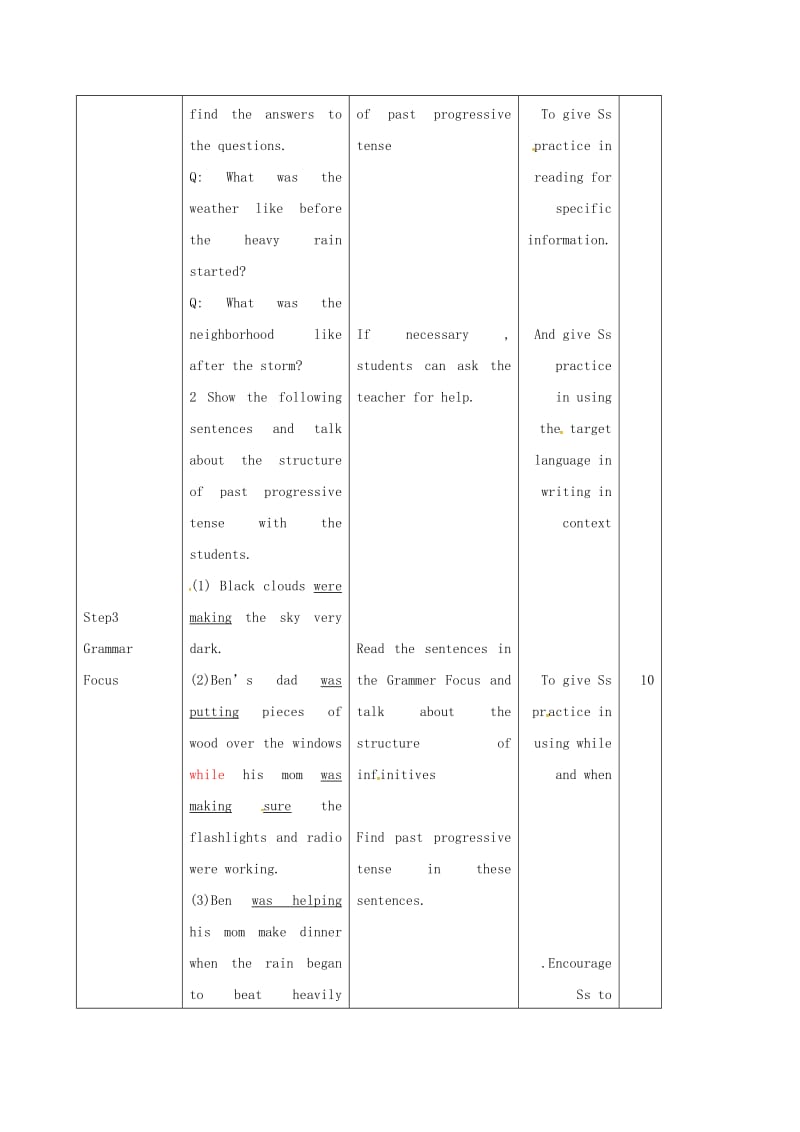 八年级英语下册 Unit 5 What were you doing when the rainstorm came Section A（3a-4c）教案 人教新目标版.doc_第2页