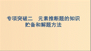 （浙江選考）2020版高考化學(xué)一輪復(fù)習(xí) 專題五 專項突破二 元素推斷題的知識貯備和解題方法課件.ppt