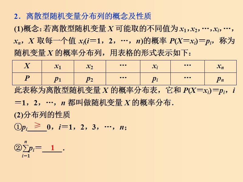 （江苏专用）2020版高考数学大一轮复习 第十章 附加考查部分 5 第5讲 随机变量及其概率分布、均值与方差课件 文.ppt_第3页