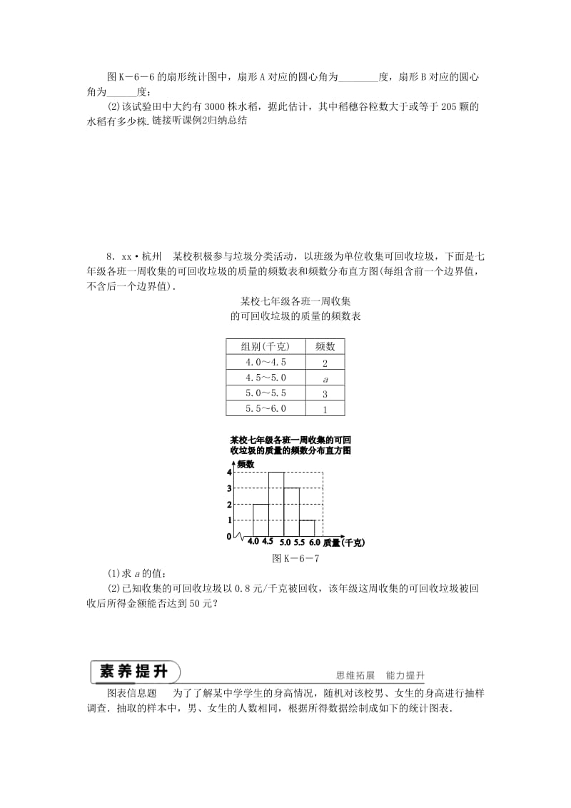 2019年春八年级数学下册 第7章 数据的收集、整理、描述 7.4 频数分布表和频数分布直方图练习 （新版）苏科版.doc_第3页