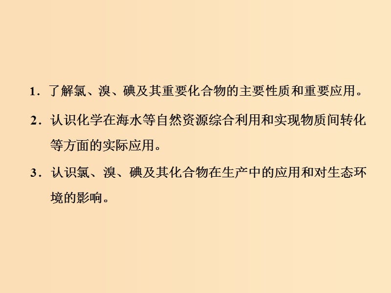 （江苏专版）2020版高考化学一轮复习 专题三 第十一讲 氯、溴、碘及其化合物课件.ppt_第3页